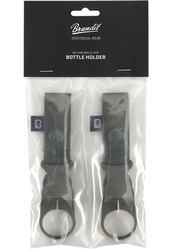 Brandit Bottle holder with belt and molle loop 2-pack of olives