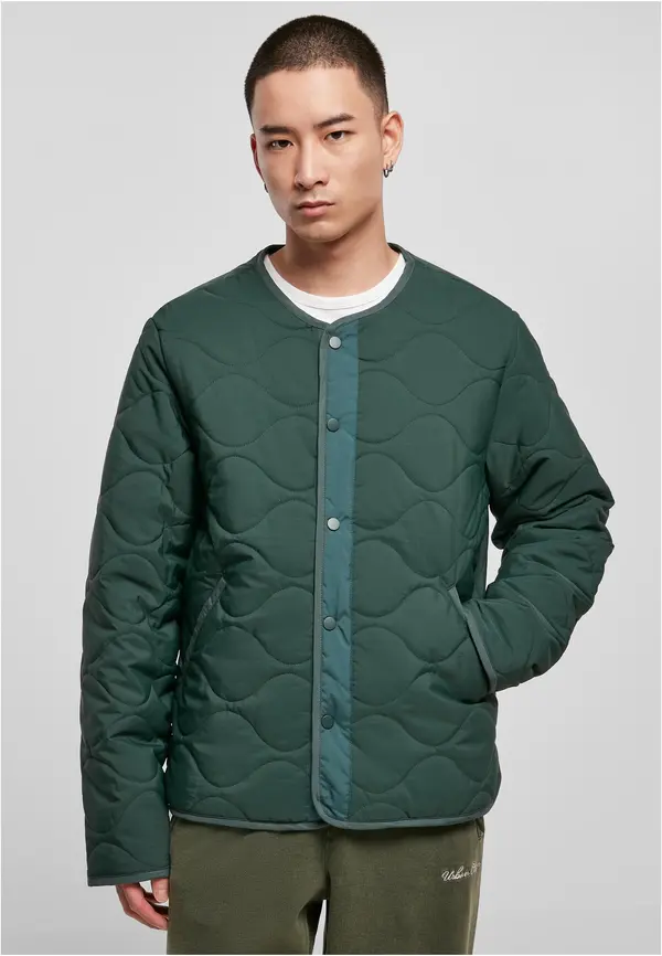 Urban Classics Bottlegreen liner jacket