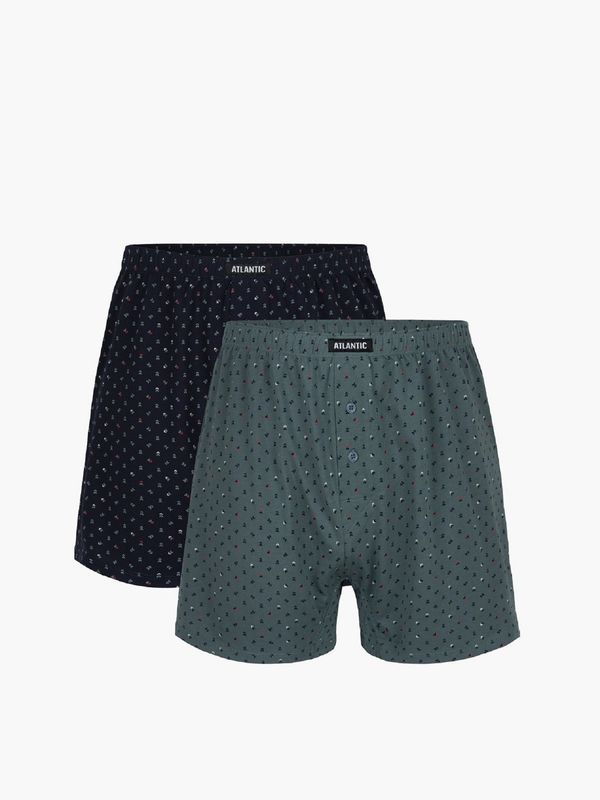 Atlantic Boxer shorts Atlantic 2MBX-013 A'2 S-3XL navy blue-emerald 02