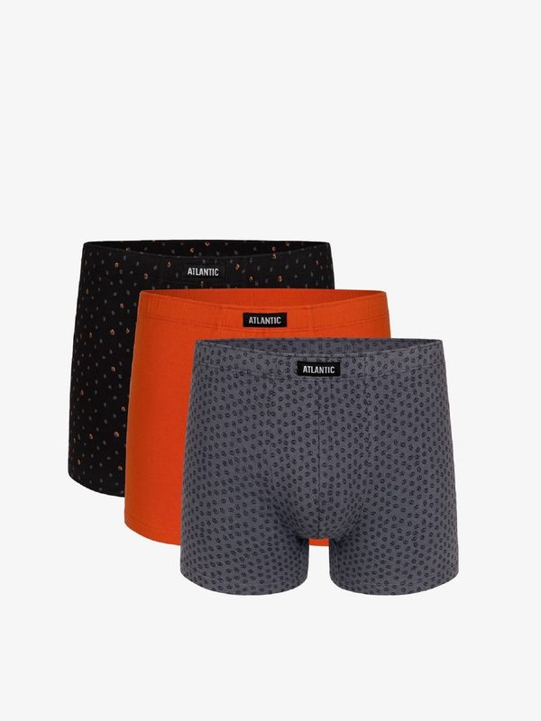 Atlantic Boxer shorts Atlantic 3MH-025 A'3 S-3XL gray-orange-black 07