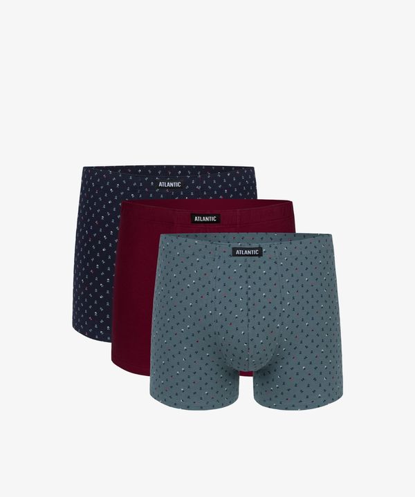 Atlantic Boxer shorts Atlantic 3MH-025 A'3 S-3XL navy-wine-emerald 01