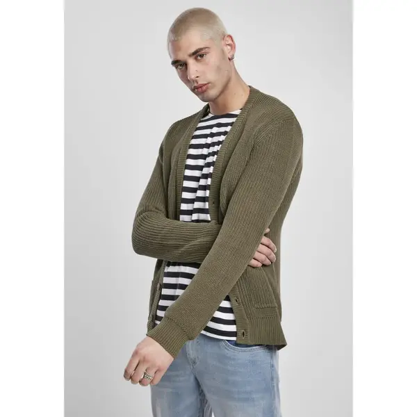 Urban Classics Boxes Olive Cardigan