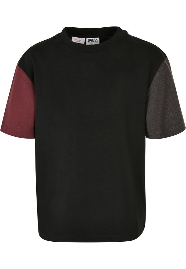 Urban Classics Boys' Organic Oversized T-Shirt Colorblock Black