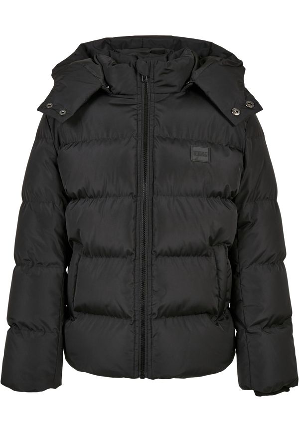 Urban Classics Kids Boys' Puffer Hooded Jacket Black