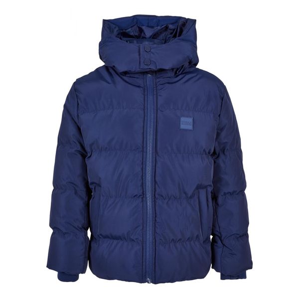 Urban Classics Boys' Puffer Hooded Jacket spaceblue