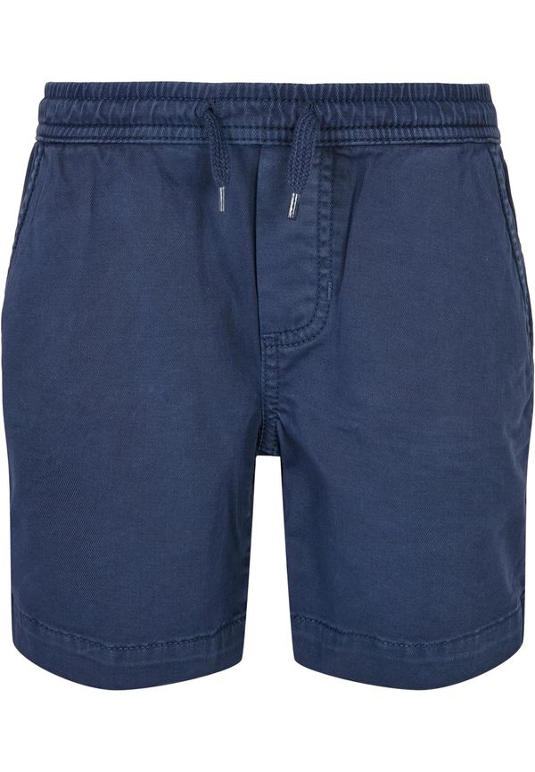 Urban Classics Boys Strech Twill Joggshorts dark blue