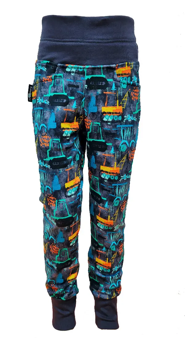 Kukadloo Boys' sweatpants MIK - construction machinery