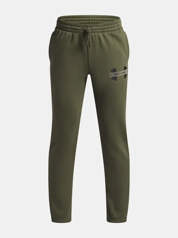 Under Armour Boys' Sweatpants Under Armour UA Rival Flc Cblck Grphc Jgr-GRN - Boys