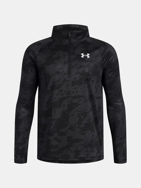 Under Armour Boys' T-shirt Under Armour UA Tech 2.0 1/2 Zip-BLK - Boys