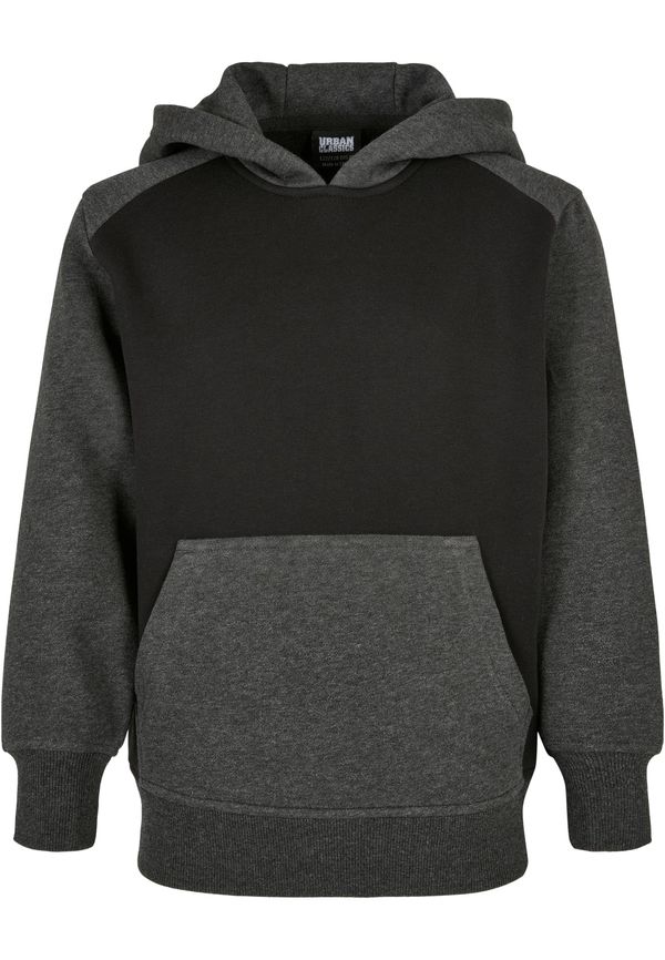 Urban Classics Kids Boys' two-tone fake raglan hood with hood black/charcoal