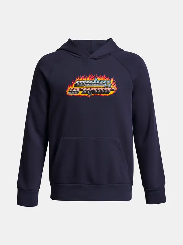 Under Armour Boys' Under Armour UA Rival Flc Flamin Wdmrk HD-BLU Sweatshirt - Boys