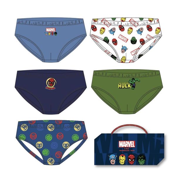 Marvel BOYS' UNDERWEAR SET SINGLE JERSEY 5 PIECES MARVEL