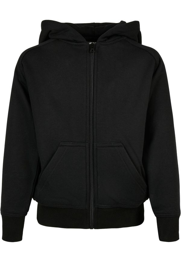 Urban Classics Kids Boys' zip-up sweatshirt black