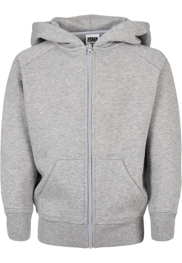 Urban Classics Boys' zip-up sweatshirt grey