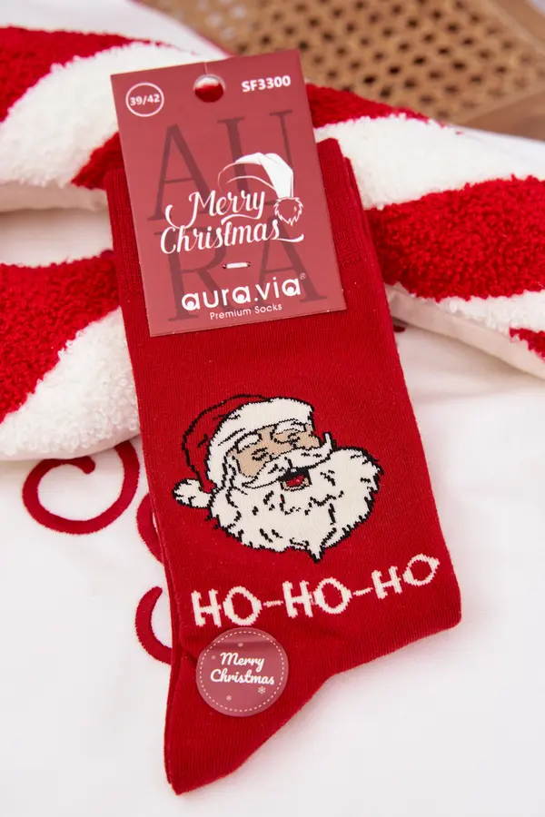 Aura.via Božične nogavice Aura.via z Božičkom