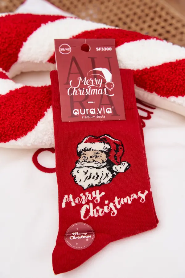 Aura.via Božične nogavice Aura.via z motivom Božička