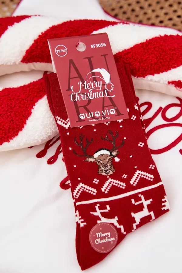 Aura.via Božične nogavice Aura.via z motivom severnih jelenov