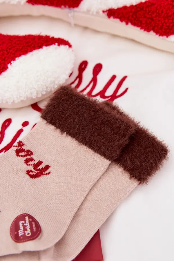 Aura.via Božične otroške nogavice s krznom