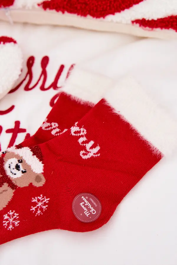 Aura.via Božične otroške nogavice z medvedkom