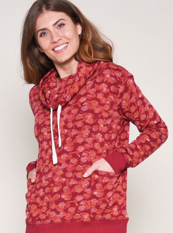 Brakeburn Brakeburn Red Patterned Sweatshirt