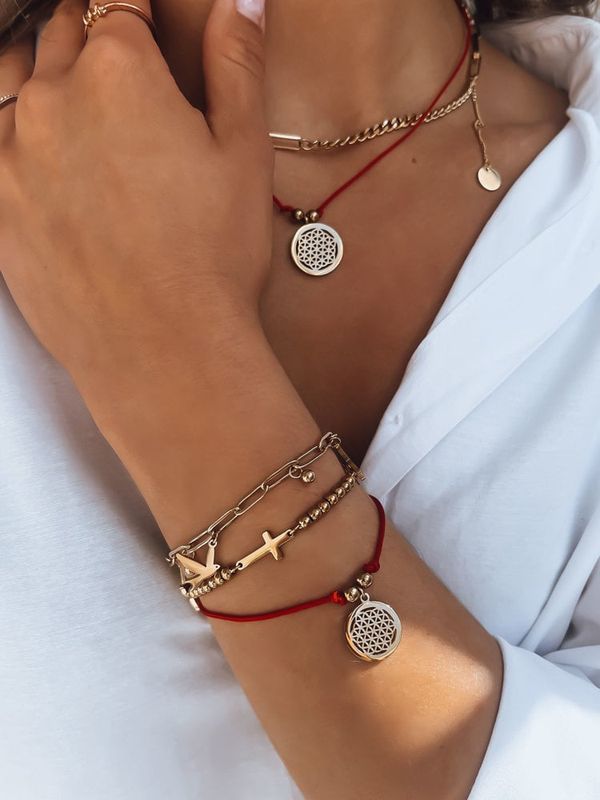 DStreet Bransoletka LANZAROTE czerwona Dstreet