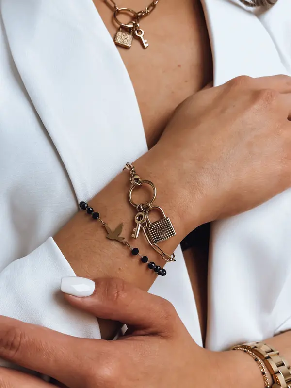 DStreet Bransoletka PALOMA czarna Dstreet