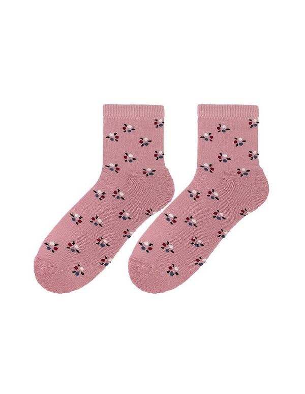 Bratex Bratex D-005 Women Women's Winter Terry Socks Pattern 36-41 pink 011