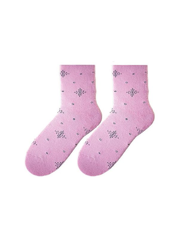 Bratex Bratex D-060 women's winter socks pattern 36-41 pink 034