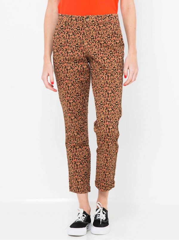 CAMAIEU Brick patterned shortened trousers CAMAIEU - Women