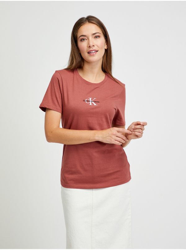 Calvin Klein Brick Women's T-Shirt Calvin Klein Jeans - Women