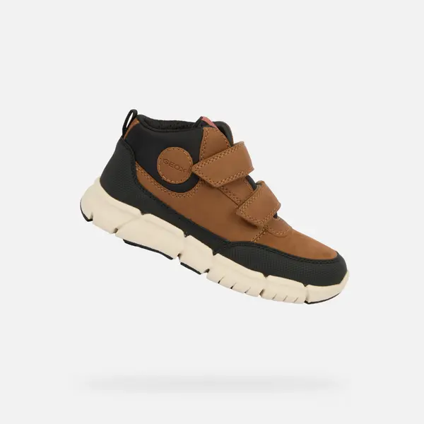 GEOX Brown Boys' Ankle Boots Geox Flexyper Boy - Boys