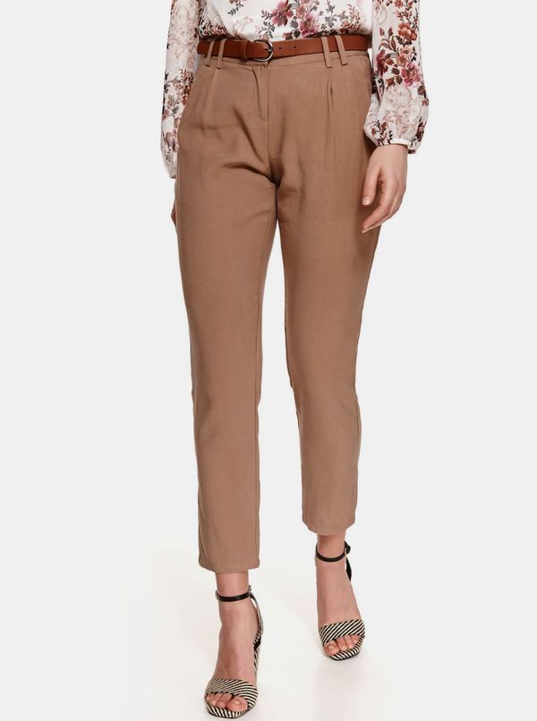 Top Secret Brown cropped trousers TOP SECRET - Women