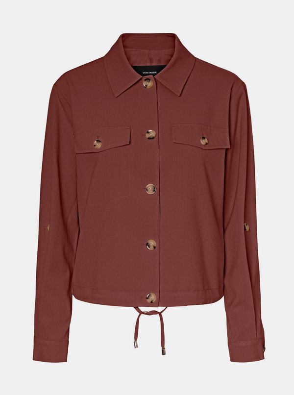 Vero Moda Brown jacket VERO MODA Ofelia - Women's