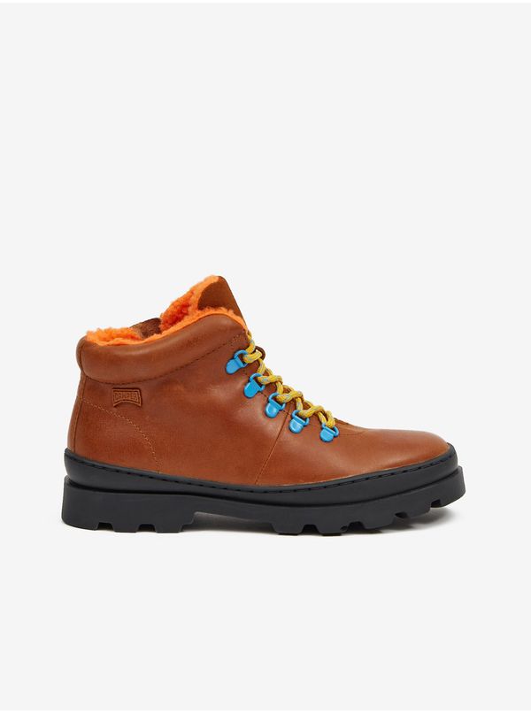 Camper Brown Kids Leather Ankle Boots Camper - Guys