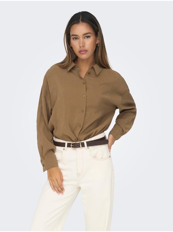 Only Brown Ladies Shirt ONLY Iris - Ladies