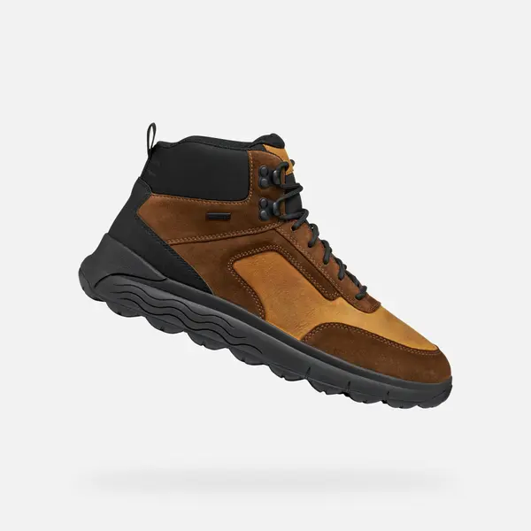 GEOX Brown men's ankle boots Geox Spherica 4X4 ABX - Men