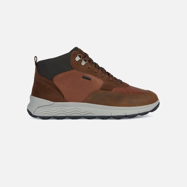 GEOX Brown men's ankle shoes Geox Spherica 4x4 B Abx - Men's