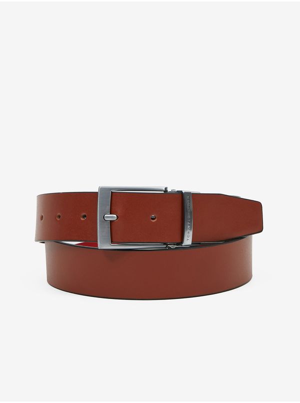 Tommy Hilfiger Brown men's leather double-sided belt Tommy Hilfiger