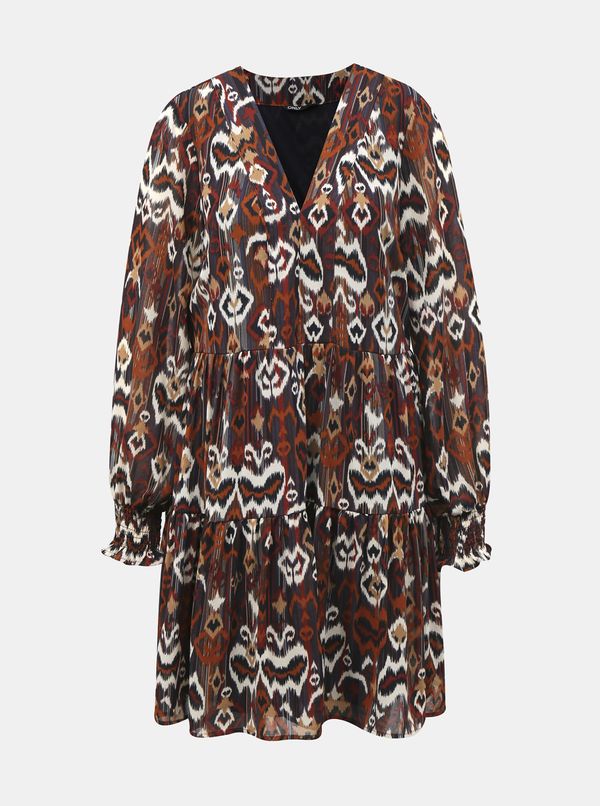 Only Brown patterned dress ONLY-Eloise - Women