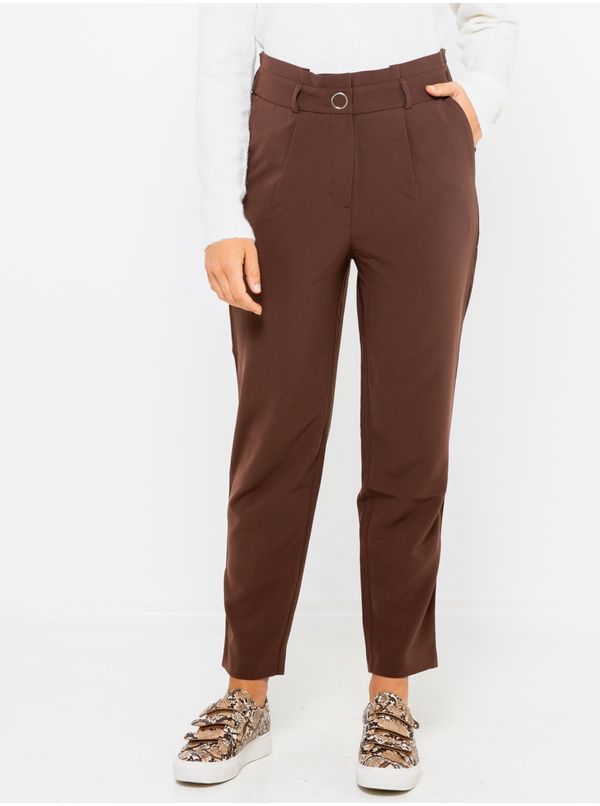 CAMAIEU Brown Shortened Trousers CAMAIEU - Women