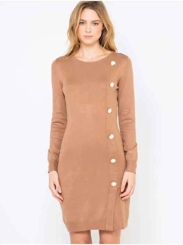 CAMAIEU Brown sweater dress CAMAIEU - Women