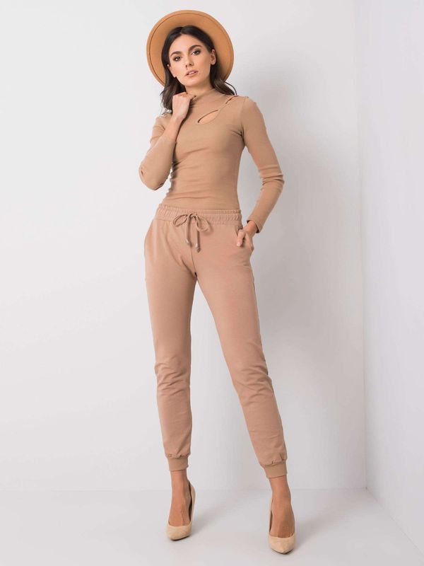 Fashionhunters Brown sweatpants