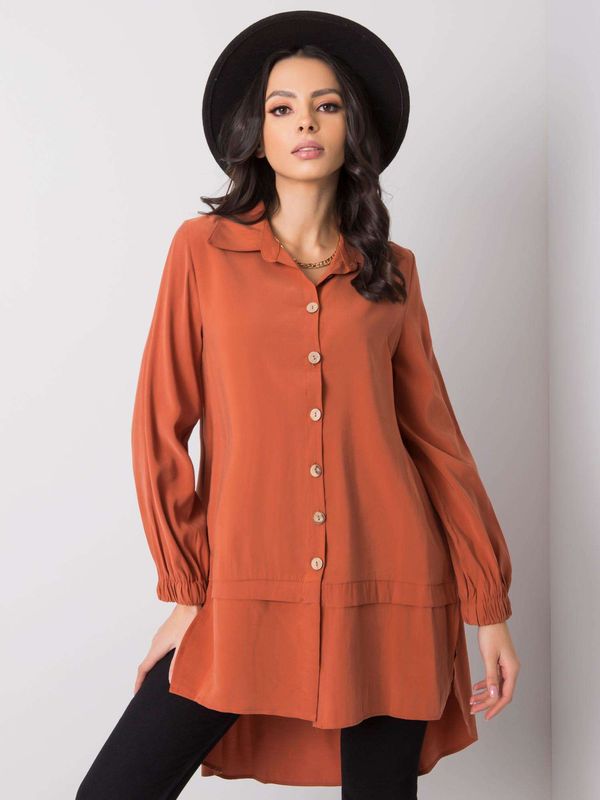 Fashionhunters Brown tunic by Adelaide RUE PARIS