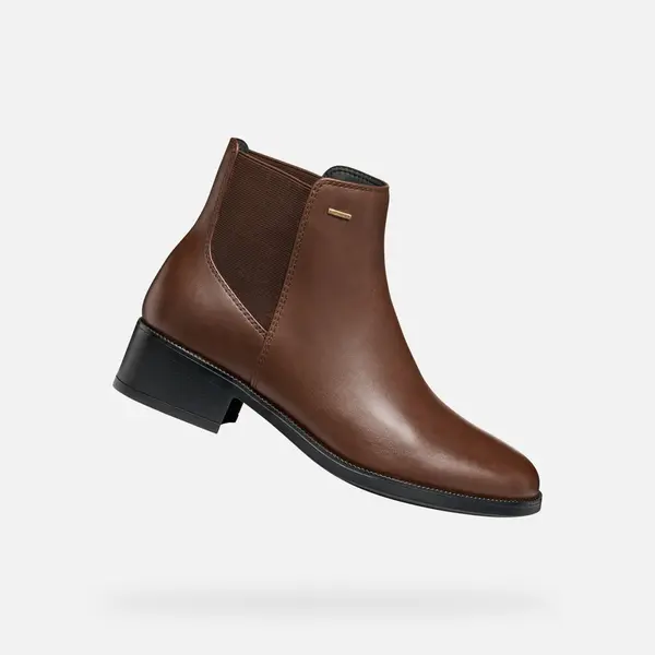 GEOX Brown women's ankle boots Geox Camexia NP ABX - Women's
