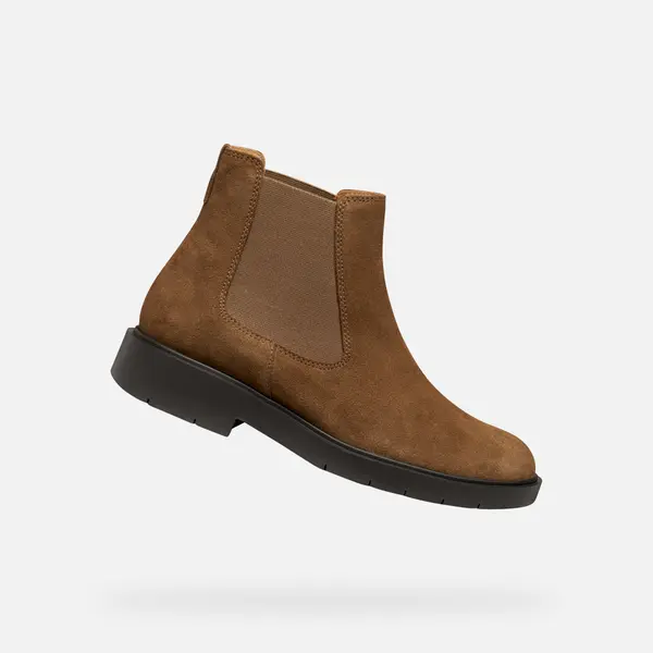 GEOX Brown women's ankle boots Geox Spherica EC1 - Women's