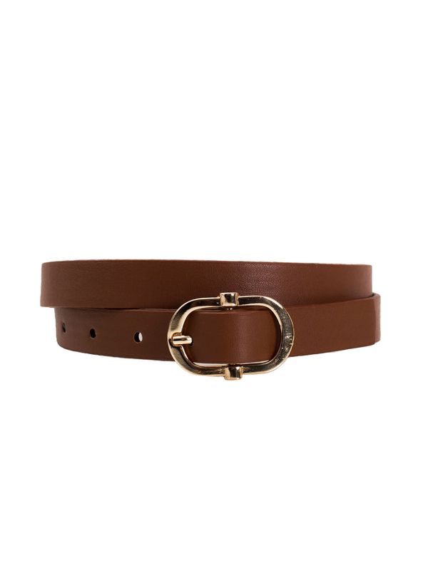 Fashionhunters Brown women's belt made of eco-leather OCH BELLA