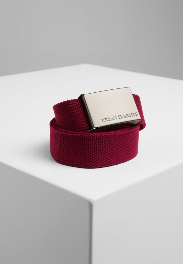 Urban Classics Accessoires Burgundy canvas belts