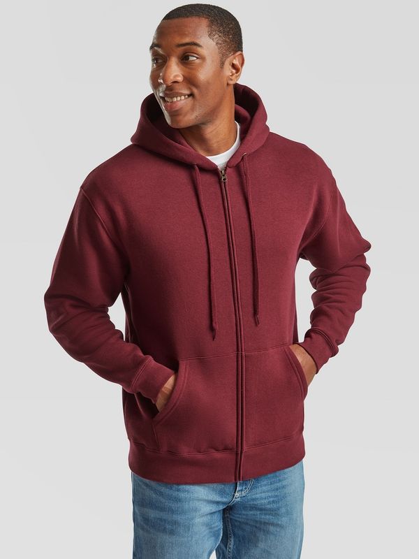 Fruit of the Loom Burgundy Men's Hoodie Premium Fruit of the Loom