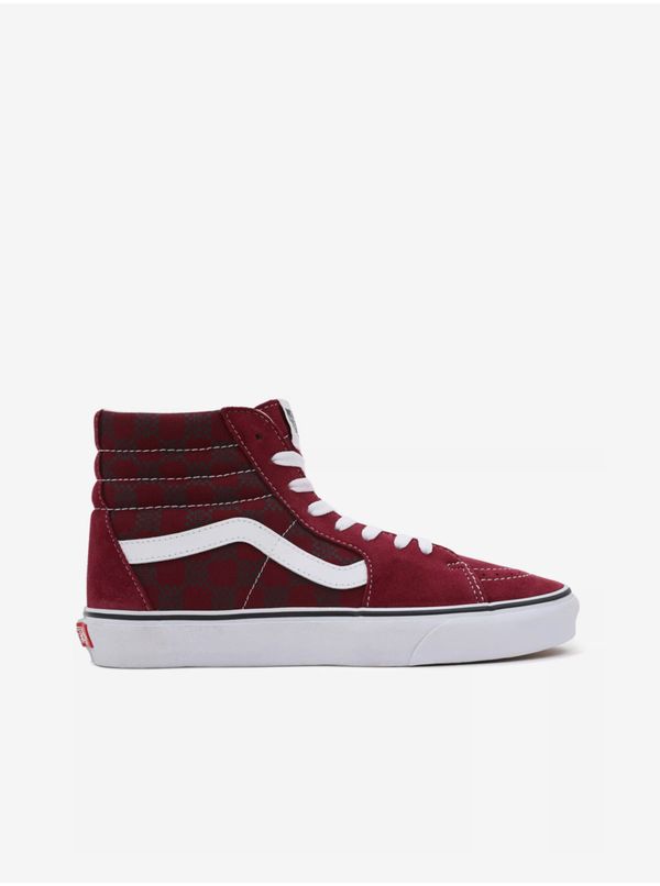 Vans Burgundy suede patterned sneakers VANS - Women