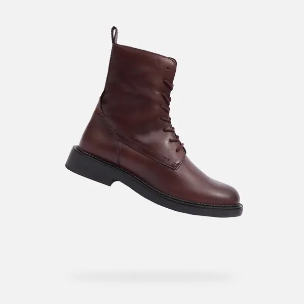 GEOX Burgundy women's ankle boots Geox Serilda - Women's